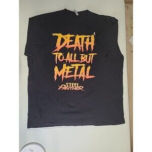 Steel Panther Death To All But Metal Shirt Mens 3XL Black Band Graphic Tee(AA61)